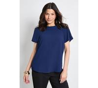 Principles Women's Basic Crew Neck Chiffon T-Shirt in Navy | Size: 10 Principles Navy 10