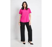 Principles Women's Basic Crew Neck Chiffon T-Shirt in Pink | Size: 12 Principles Pink 12