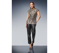 Principles Women's Black Multi Sequin Cold Shoulder Top | Size: 10 Principles Black 10