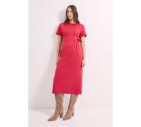 Principles Women's Buckle Detail Crepe Midi Dress in Rust | Size: 14 Principles Rust 14