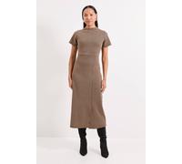 Principles Women's Camel Keyhole Detail Geo Ponte Midi Dress | Size: 14 Principles Camel 14