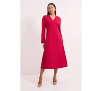 Principles Women's Dark Berry Long Sleeve Binded Midi Dress | Size: 16 Principles Berry 16