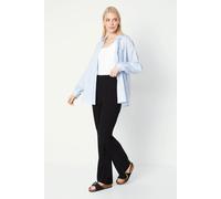 Principles Womens Dress Pants Black Regular Fit Tapered Tailored Smart