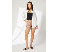 Principles Women's Elasticated Waist City Shorts in Taupe | Size: 12 Principles Taupe 12