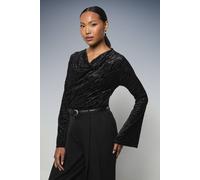 Principles Women's Fluted Sleeve Cowl Neck Top in Black | Size: 16 Principles Black 16