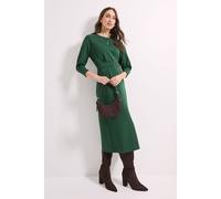 Principles Women's Forest Keyhole Stitch Detail Ponte Midi Dress | Size: 16 Principles Forest 16