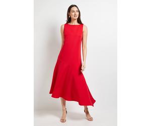 Principles Women's Formal Drop Waist Midi Dress in Red | Size: 16 Principles Red 16
