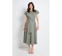 Principles Women's Formal Tie Waist Midi Dress in Khaki | Size: 10 Principles Khaki 10