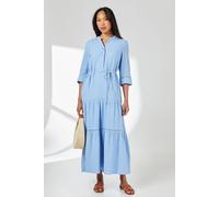 Principles Women's Gauze Full Midaxi Shirt Dress in Blue | Size: 16 Principles Blue 16