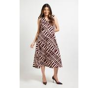 Principles Women's Geo Sleeveless Midi Dress in Camel | Size: 12 Principles Camel 12