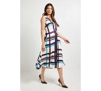 Principles Women's Geo Sleeveless Midi Dress in Ivory | Size: 10 Principles Ivory 10
