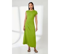 Green Drape Shoulder Jersey Midi Dress Principles Chartreuse 10