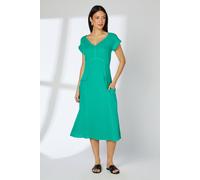 Principles Women's Green Gauze Seam Detail Midi Dress | Size: 12 Principles Green 12