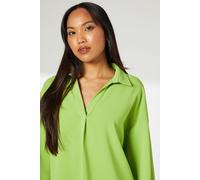 Principles Women's Green Premium Twill Overhead Top in Lime | Size: 12 Principles Lime 12