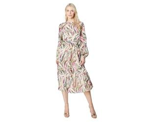 Principles Womens/Ladies Abstract Pleated Midi Dress (18 UK) (Multicoloured)