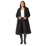 Principles Womens/Ladies Belted Wrap Longline Coat (14 UK) (Black)