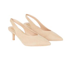 Principles Womens/Ladies Daisy Sling Back Kitten Heel Court 7 UK Beige DH6596