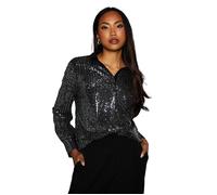 Principles Womens/Ladies Sequins Contrast Collar Shirt DH7851