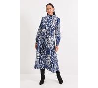 Leopard Print Piping Detail Tie Waist Midi Dress Principles Animal 14