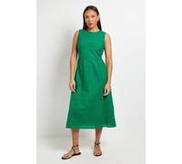 Principles Women's Panelled Broderie Fit & Flare Dress in Green | Size: 10 Principles Green 10