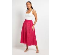 Principles Women's Pink Broderie Maxi Skirt | Size: 20 Principles Pink 20