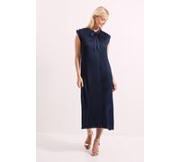 Principles Women's Plisse Tie Front Midi Dress in Navy | Size: 20 Principles Navy 20
