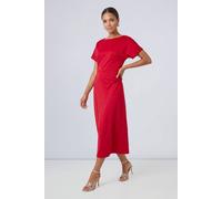 Principles Women's Ponte Slash Neck Midi Dress in Red | Size: 12 Principles Red 12