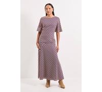 Principles Women's Printed Crepe Fishtail Maxi Dress in Blue | Size: 10 Principles Blue 10