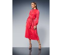 Principles Women's Red Piping Detail Keyhole Midi Dress | Size: 12 Principles Red 12