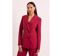 Principles Women's Relaxed Double Breasted Blazer in Berry | Size: 18 Principles Berry 18