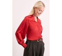 Seam Detail Satin Shirt Principles Rust 12