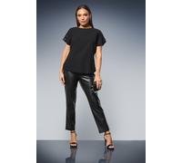 Principles Women's Sequin Insert T-shirt in Black | Size: 12 Principles Black 12