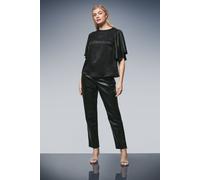 Sleeve Detail Metallic Top Principles Black 20