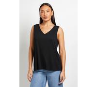 Debenhams Soft Touch Reversible Jersey Vest In Black black