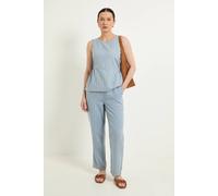 Principles Women's Stripe Tapered Leg Trouser in Denim-Blue | Size: 14 Principles Denim-Blue 14