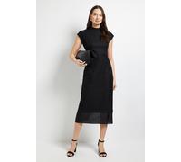 Principles Women's Tailored Front Tie Shirt Midi Dress in Black | Size: 16 Principles Black 16