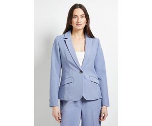 Principles Women's Textured Single Breasted Blazer in Denim-Blue | Size: 14 Principles Denim-Blue 14