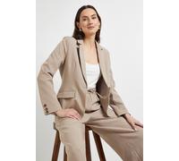 Principles Women's Textured Single Breasted Blazer in Stone | Size: 18 Principles Stone 18