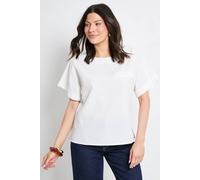 Principles Women's Textured Stripe Blouse in White | Size: 18 Principles White 18