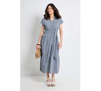 Principles Women's Tiered Tie Waist Midaxi Dress in Indigo | Size: 10 Principles Indigo 10