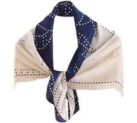 prinfantasy 35Inch Silk Head Scarf Large - Square Neck Scarf Sleeping Hair Wrapping Satin Scarfs for Women Silk Hair Wrap for Sleeping 9313