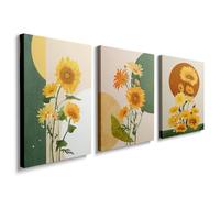 prinfantasy Set of 3 Pictures Canvas Wall Art For Living Room Family Wall Decorations Kitchen Bathroom Bedroom Modern Wall Decor Abstract Paintings Artwork Inspirational Home Decor 3 Pieces, YH043