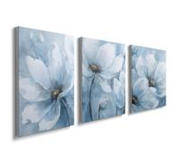 prinfantasy Wall Art for Bedroom Living Room Decor Framed Canvas Posters Flower Pictures for Bathroom Home Office Aesthetic Decoration H0134