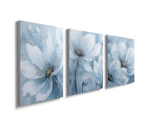 prinfantasy Wall Art for Bedroom Living Room Decor Framed Canvas Posters Flower Pictures for Bathroom Home Office Aesthetic Decoration H0134
