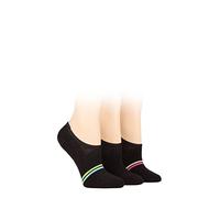 Pringle Ladies Cotton Sports Shoe Liner Socks Pack of 3 Black 4-8