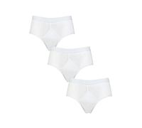 Pringle Men's Cotton High Rise Briefs Pack of 3 White S