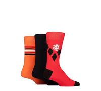 Pringle Mens Patterned Socks - Cotton and Recycled Polyester Socks Multipack of 3 Size 7-11 (7-11, Large Diamonds Red)