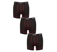 Pringle Mens Sports Performance Trunks Pack of 3 Black/Red S