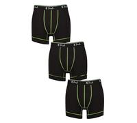 Pringle Mens Sports Performance Trunks Pack of 3 (UK, Alpha, S, XL, Regular, Regular, Black/Green)