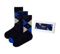 Pringle of Scotland Mens Gift Box Cotton Socks 3 Pack Navy One Size